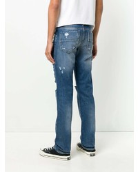 Мужские синие рваные джинсы от Htc Los Angeles