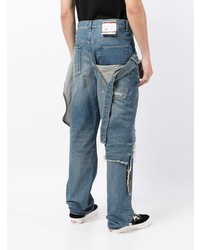 Мужские синие рваные джинсы от Maison Mihara Yasuhiro