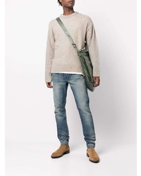 Мужские синие рваные джинсы от John Elliott