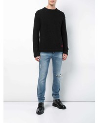 Мужские синие рваные джинсы от RtA