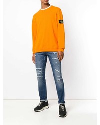 Мужские синие рваные джинсы от Pt05