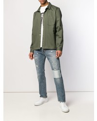 Мужские синие рваные джинсы от Haikure