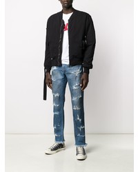 Мужские синие рваные джинсы от 424