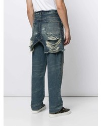 Мужские синие рваные джинсы от Maison Mihara Yasuhiro