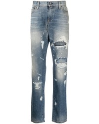 Мужские синие рваные джинсы от Dolce & Gabbana