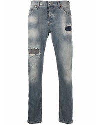 Мужские синие рваные джинсы от Dondup