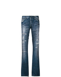Женские синие рваные джинсы от Dondup