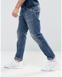 Мужские синие рваные джинсы от G Star