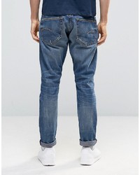 Мужские синие рваные джинсы от G Star