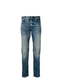 Мужские синие рваные джинсы от G-Star Raw Research