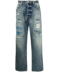 Мужские синие рваные джинсы от Givenchy