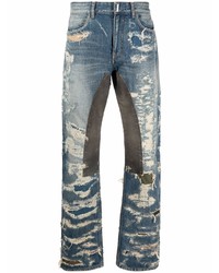 Мужские синие рваные джинсы от Givenchy