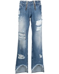 Мужские синие рваные джинсы от Gmbh