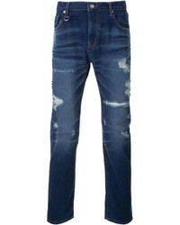 Мужские синие рваные джинсы от GUILD PRIME