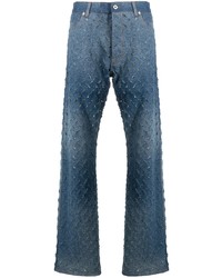 Мужские синие рваные джинсы от Heron Preston