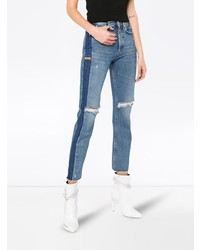 Женские синие рваные джинсы от Heron Preston