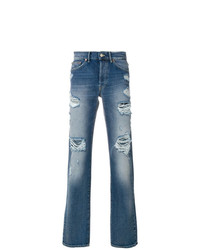 Мужские синие рваные джинсы от Htc Los Angeles