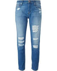 Женские синие рваные джинсы от Hudson