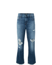 Женские синие рваные джинсы от J Brand