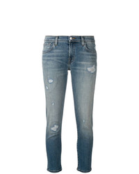 Женские синие рваные джинсы от J Brand