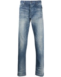 Мужские синие рваные джинсы от John Elliott