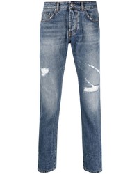 Мужские синие рваные джинсы от John Richmond