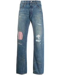 Мужские синие рваные джинсы от Junya Watanabe MAN