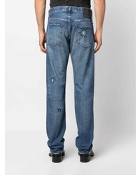 Мужские синие рваные джинсы от Levi's