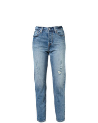 Женские синие рваные джинсы от Levi's