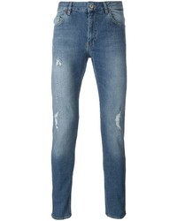 Мужские синие рваные джинсы от Love Moschino