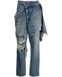 Мужские синие рваные джинсы от Maison Mihara Yasuhiro