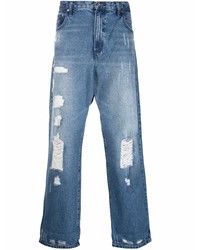 Мужские синие рваные джинсы от Michael Kors