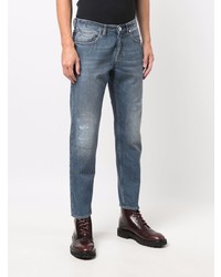 Мужские синие рваные джинсы от Eleventy