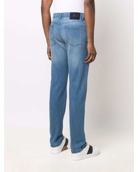 Мужские синие рваные джинсы от Kiton