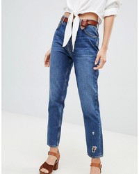 Женские синие рваные джинсы от MiH Jeans