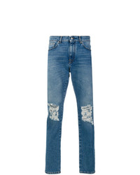 Мужские синие рваные джинсы от MSGM