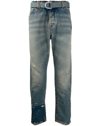 Мужские синие рваные джинсы от Off-White