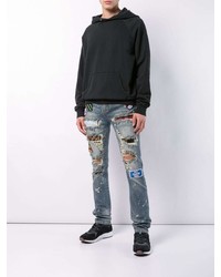 Мужские синие рваные джинсы от God's Masterful Children