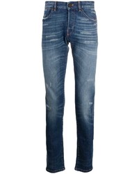 Мужские синие рваные джинсы от Pt01