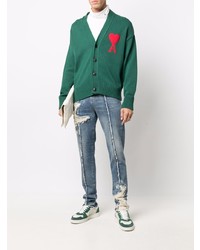 Мужские синие рваные джинсы от VAL KRISTOPHE