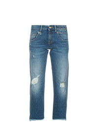 Женские синие рваные джинсы от R13