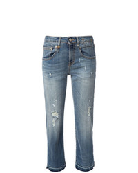 Женские синие рваные джинсы от R13