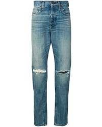 Мужские синие рваные джинсы от rag & bone