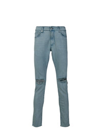 Мужские синие рваные джинсы от Represent