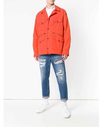 Женские синие рваные джинсы от Dondup