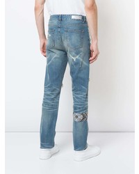 Мужские синие рваные джинсы от God's Masterful Children