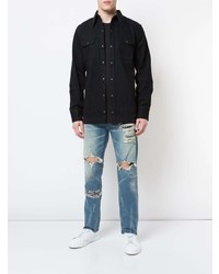 Мужские синие рваные джинсы от God's Masterful Children