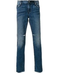 Мужские синие рваные джинсы от RtA