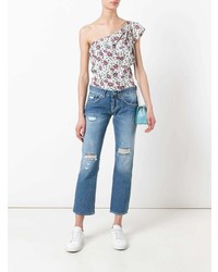 Женские синие рваные джинсы от Dondup