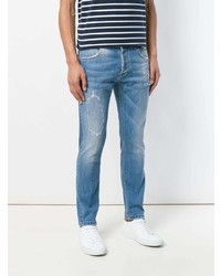 Мужские синие рваные джинсы от Entre Amis
